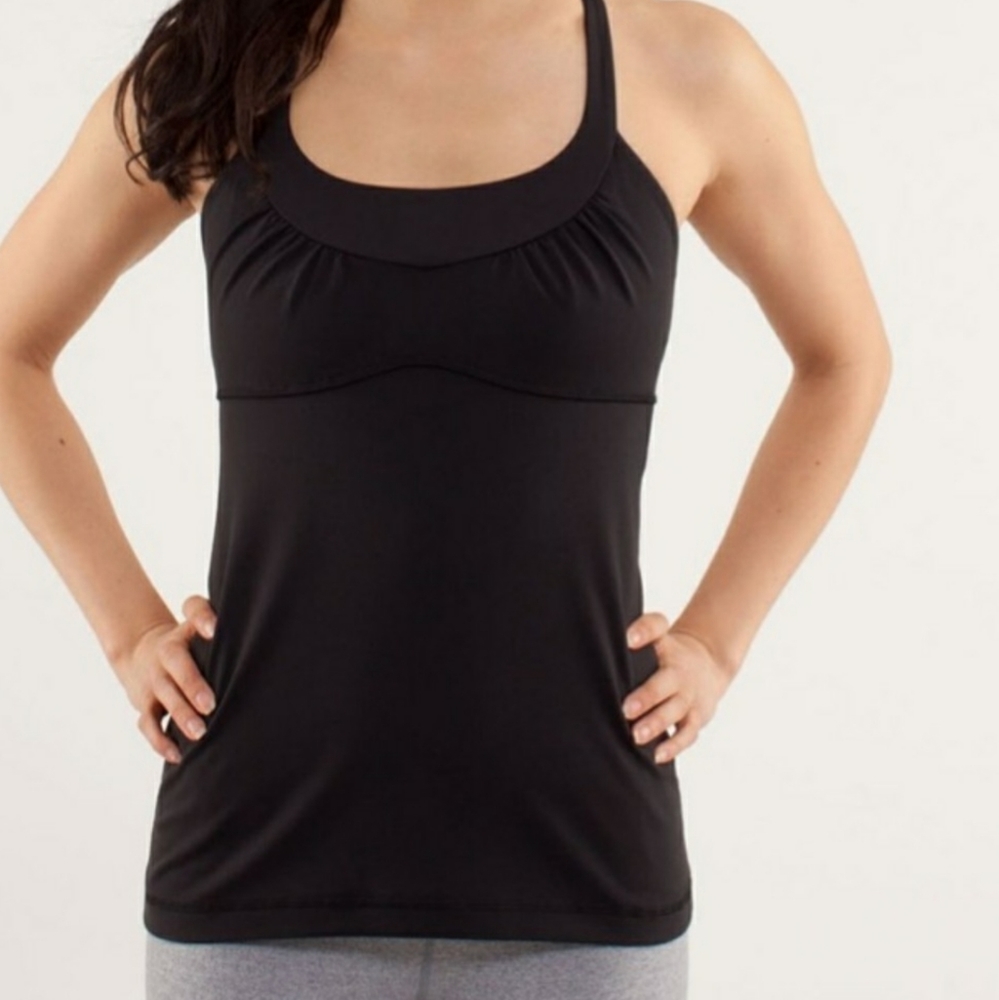 Lululemon Black Scoop Me Up Tank